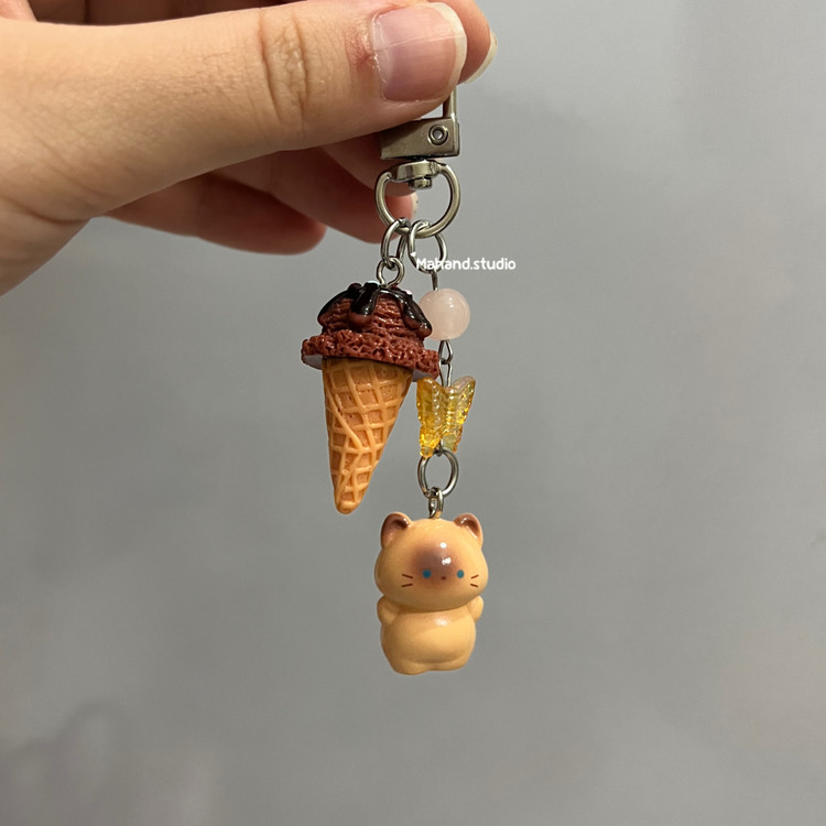 آویز گربه شکلاتی 🐱🍫🍦